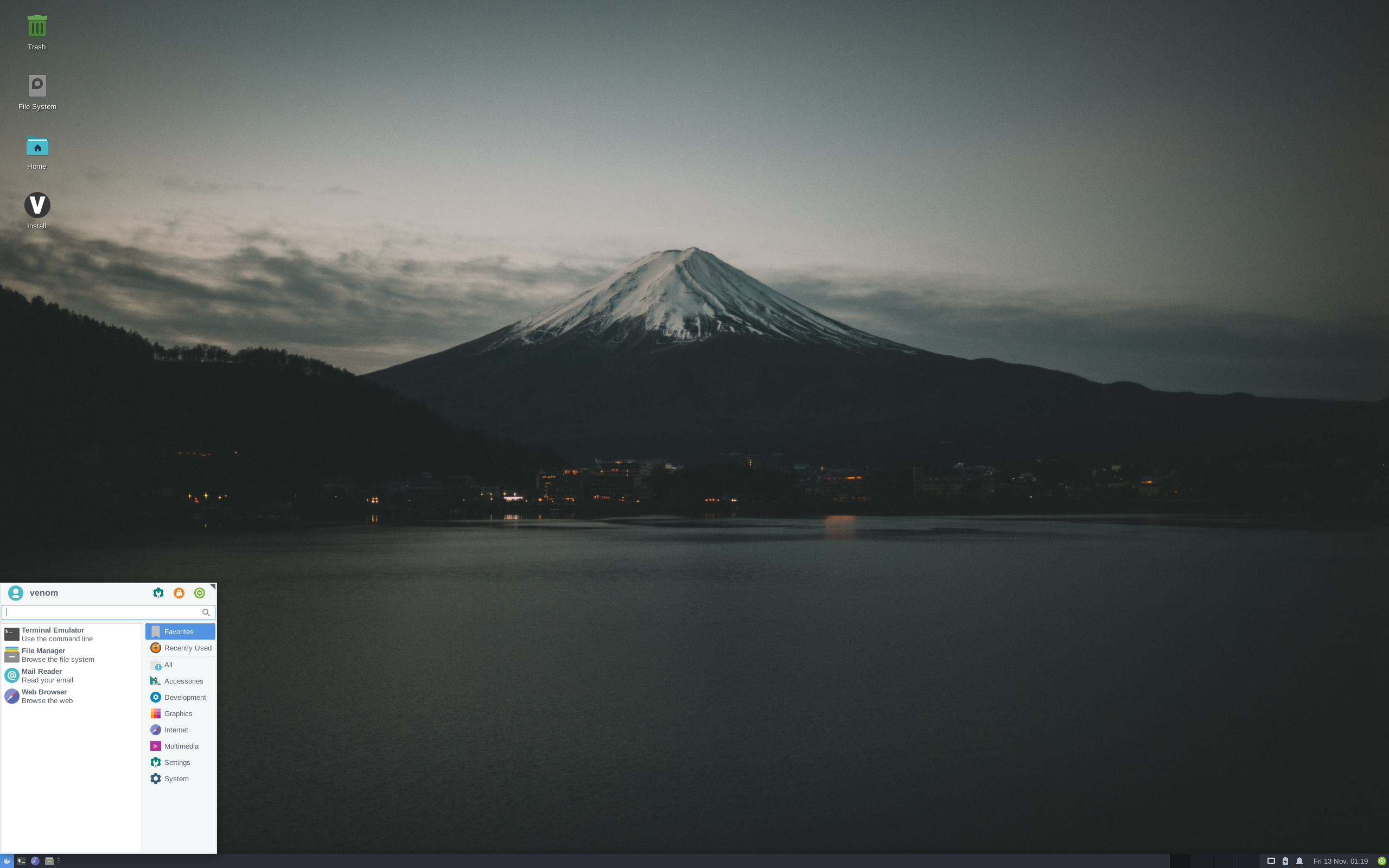Venom desktop screenshot: 20201111