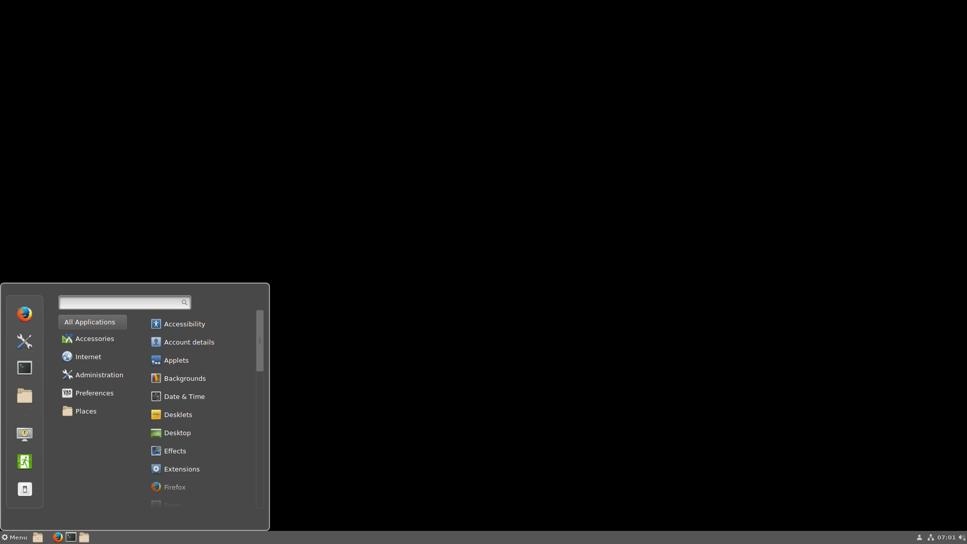 Void desktop screenshot: 20181111 cinnamon