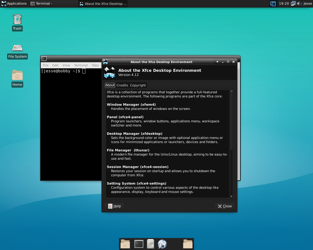 Void desktop screenshot: 20181111 dark