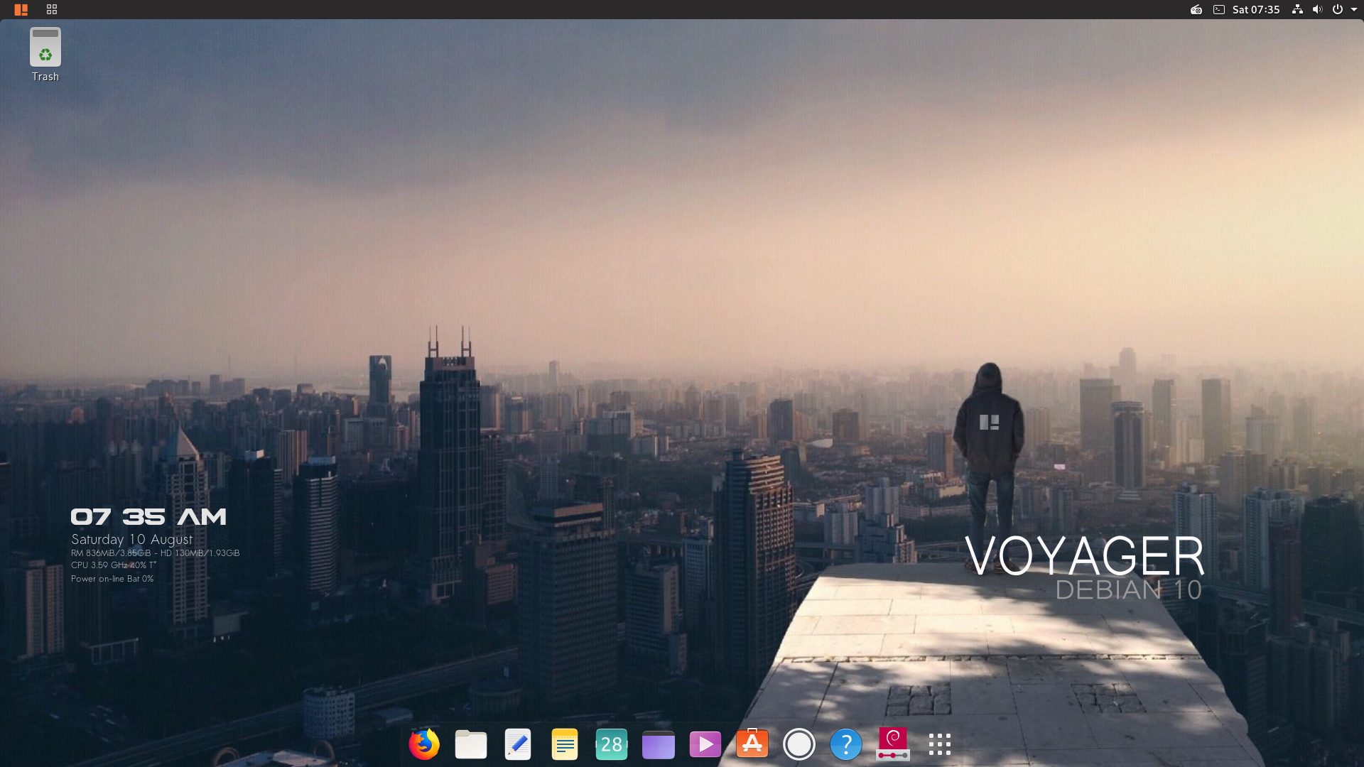 Voyager desktop screenshot: 10