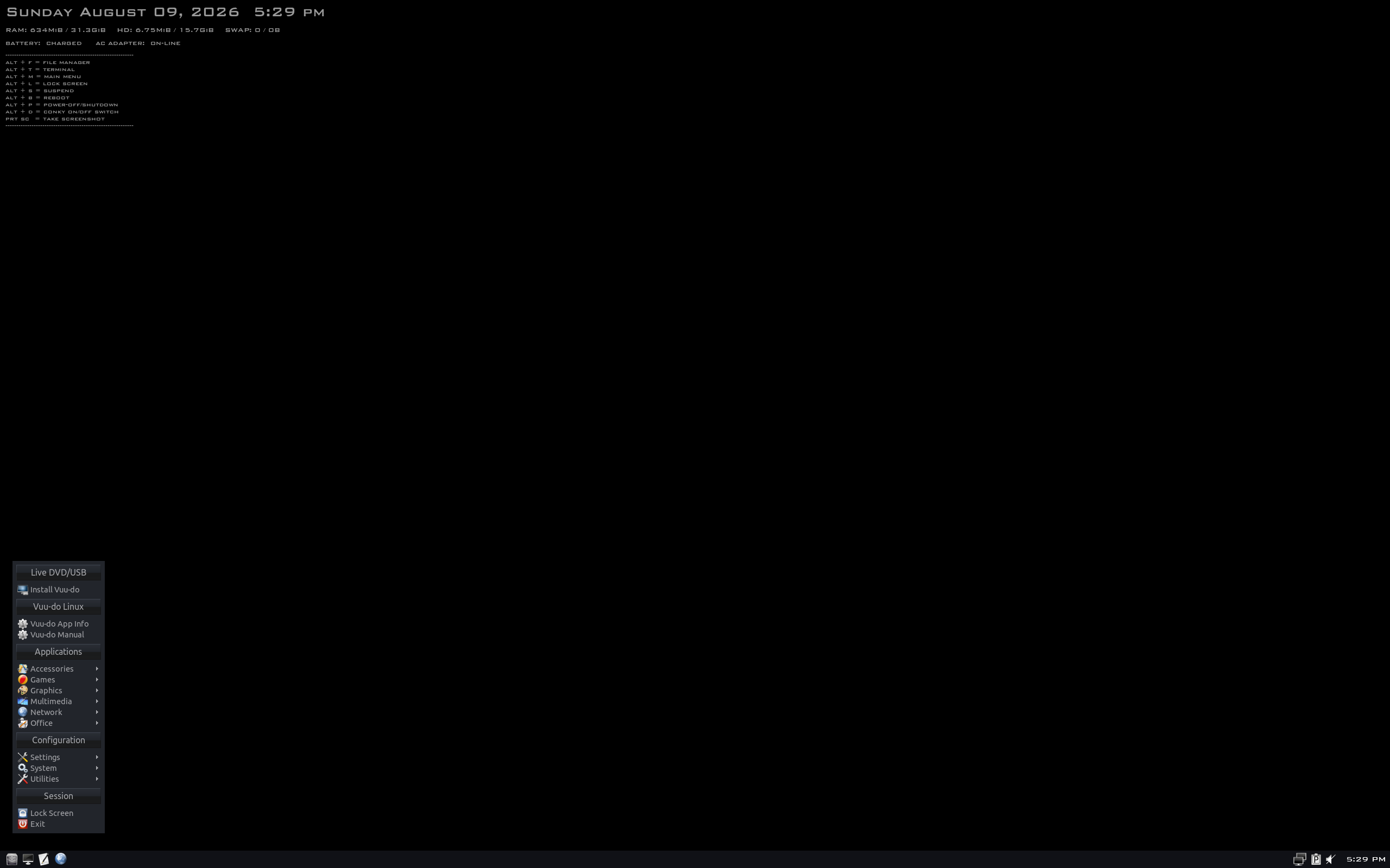 Vuu-do desktop screenshot: 20260803 openbox