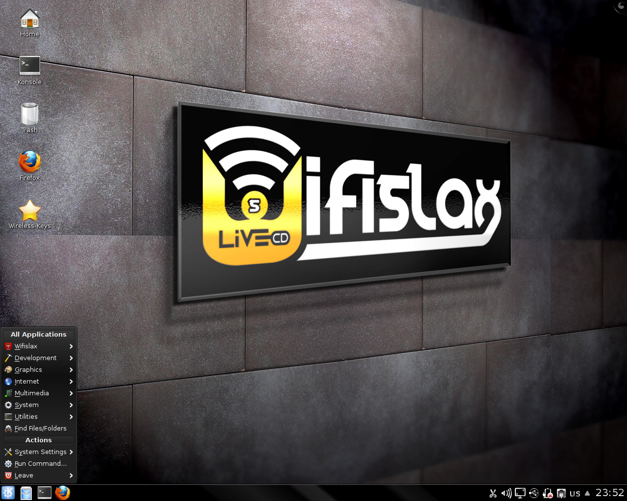 Wifislax desktop screenshot: 4.4