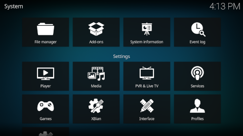 XBian desktop screenshot: Distribution overview
