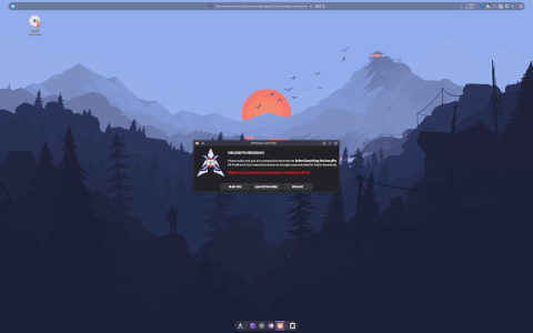 XeroLinux desktop screenshot: Distribution overview