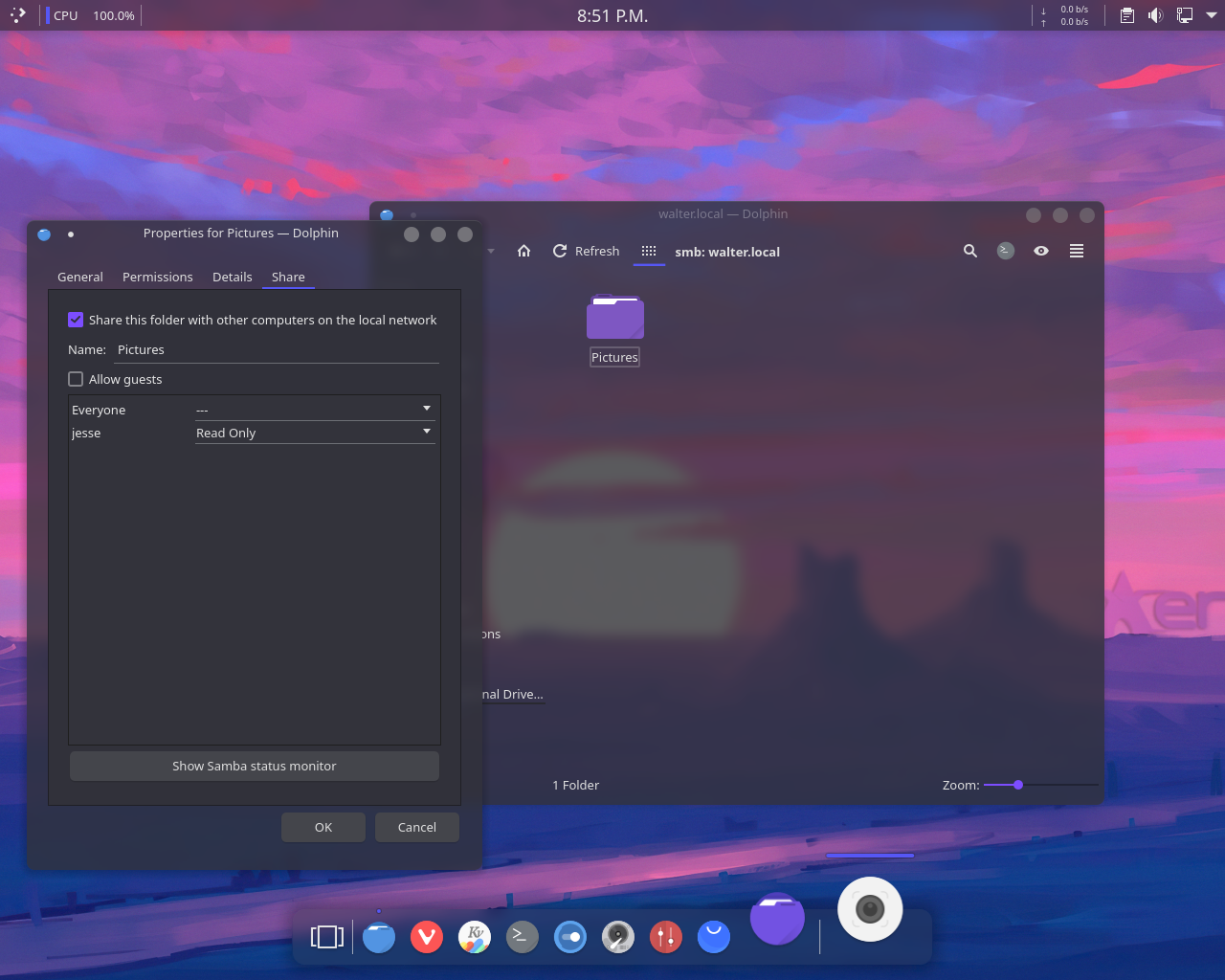 XeroLinux desktop screenshot: 2022 shares