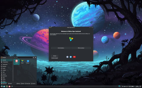 Xray_OS desktop screenshot: Distribution overview