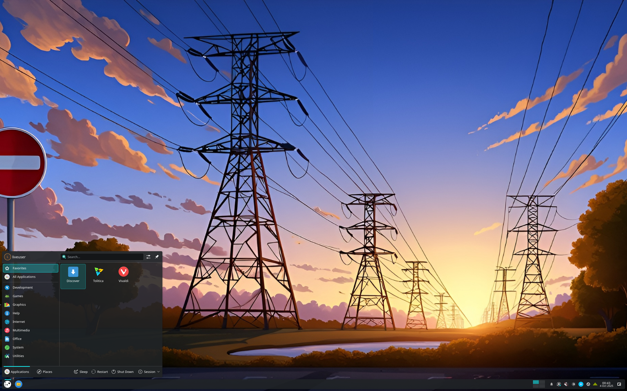 Xray_OS desktop screenshot: 2025.10.03