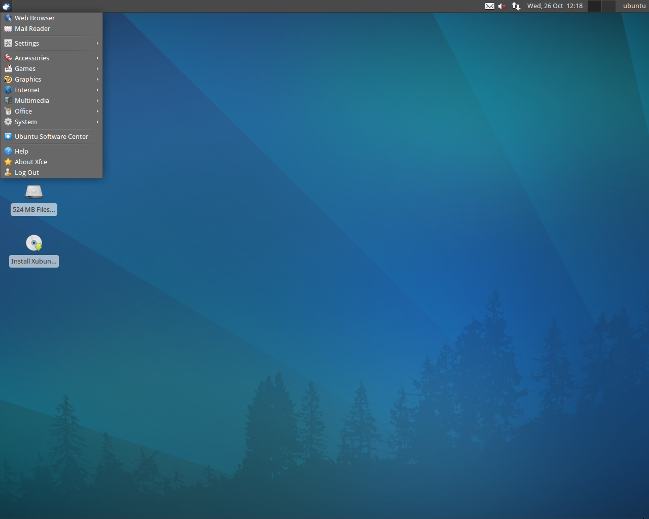 Xubuntu desktop screenshot: 11.10