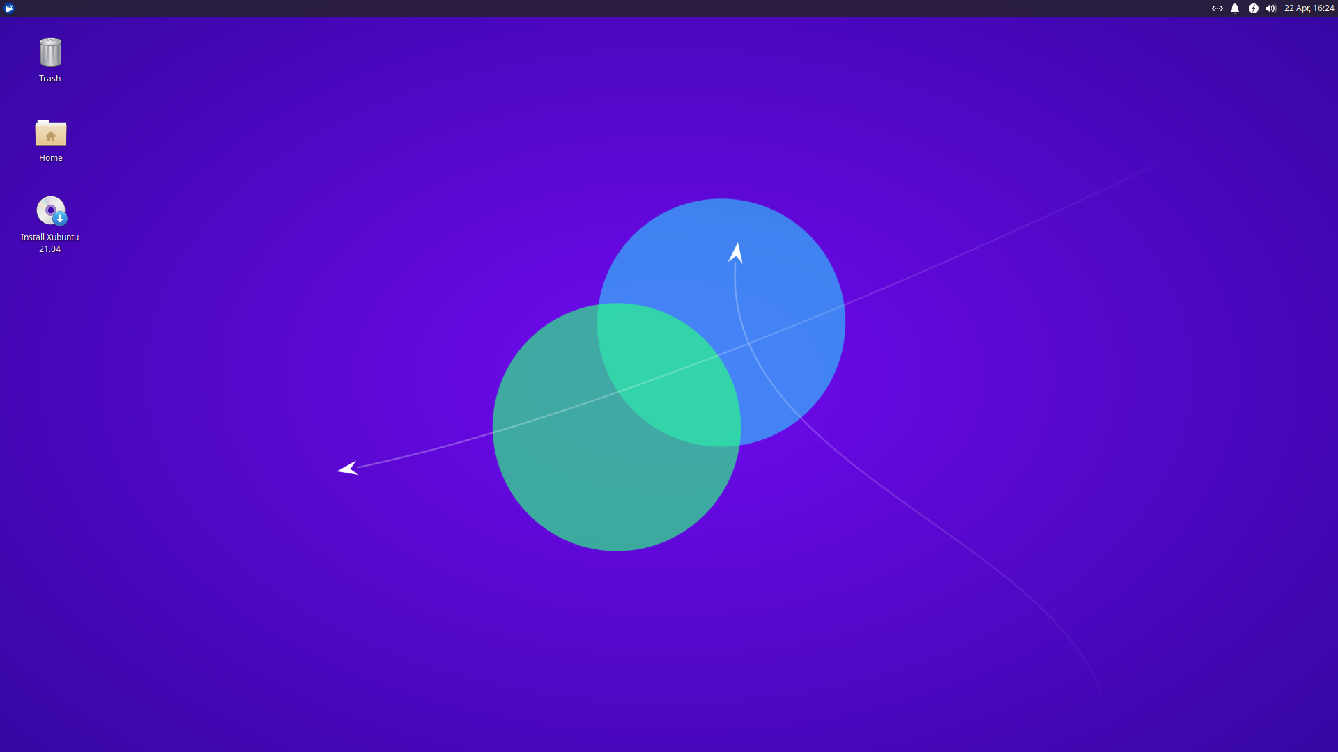 Xubuntu desktop screenshot: 21.04