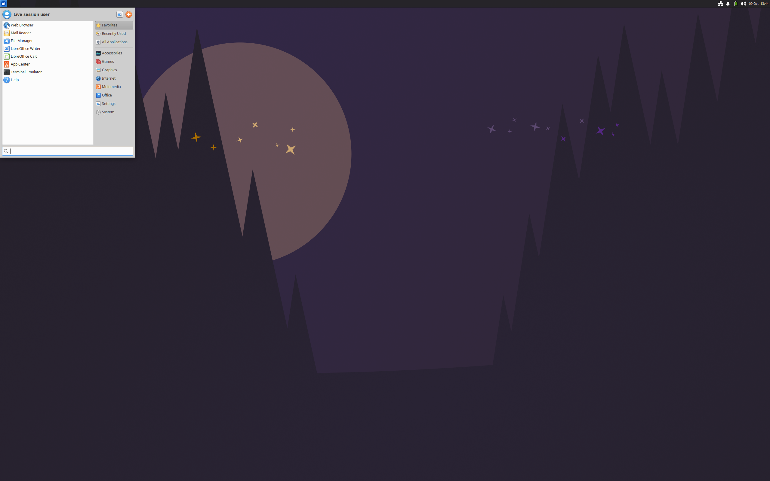 Xubuntu desktop screenshot: 25.10