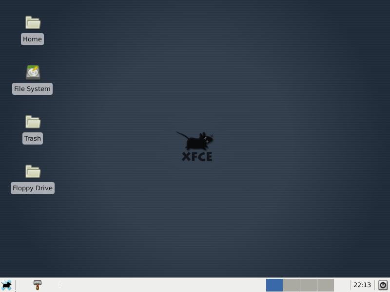 Xubuntu desktop screenshot: 9.04 xfce desktop
