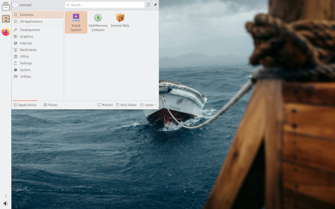 Zenned desktop screenshot: Distribution overview