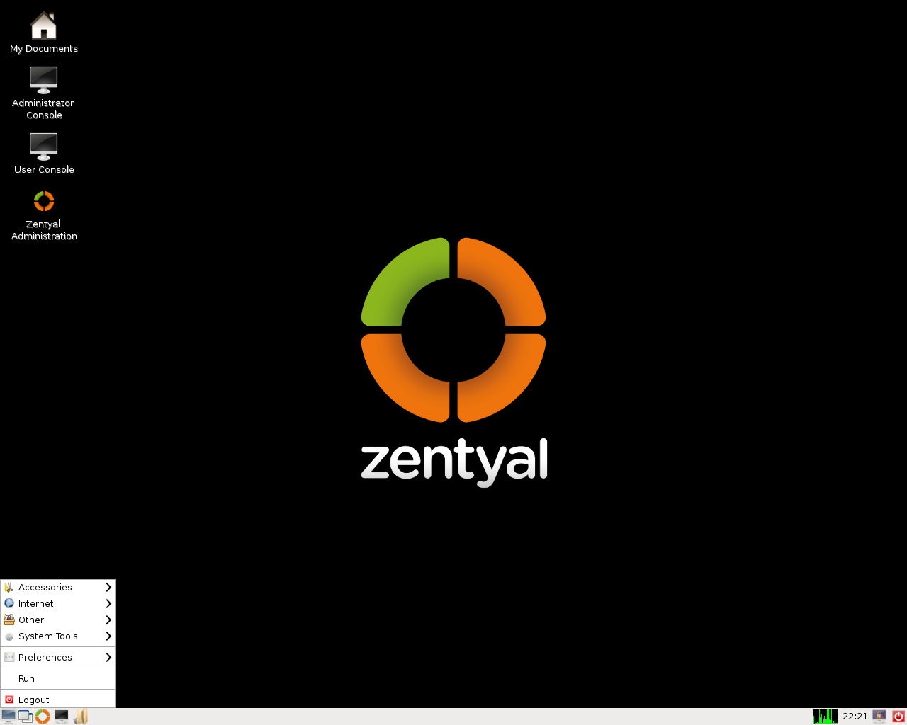 Zentyal desktop screenshot: 2.2