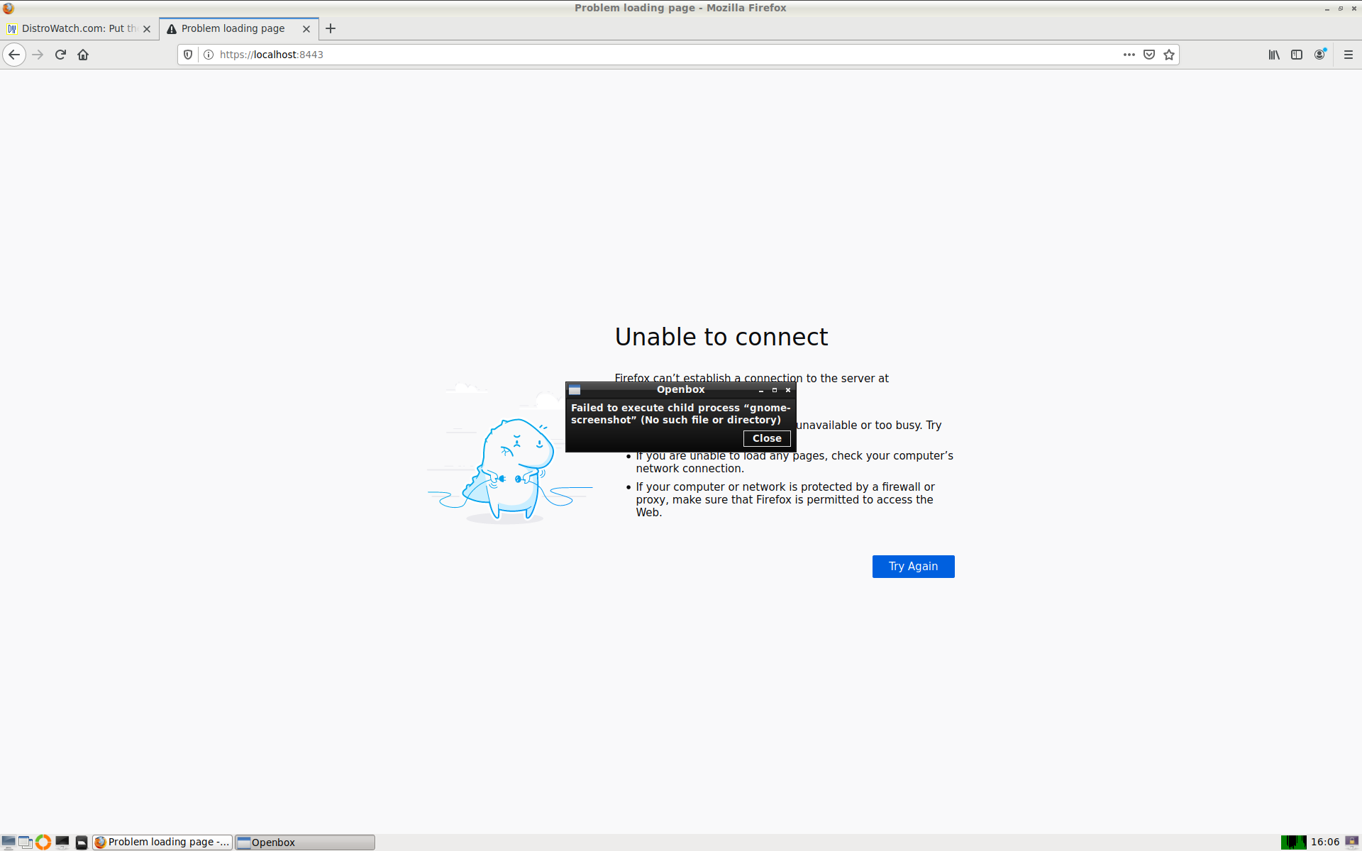 Zentyal desktop screenshot: 6.2 firefox