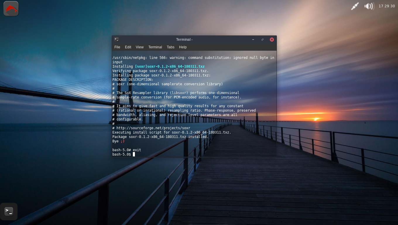Zenwalk desktop screenshot: 15.0 200703a netpkg