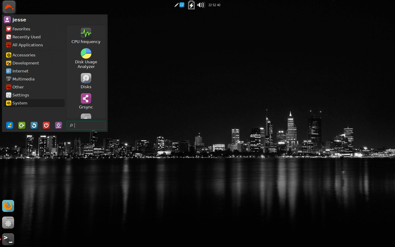 Zenwalk desktop screenshot: 230909 menu