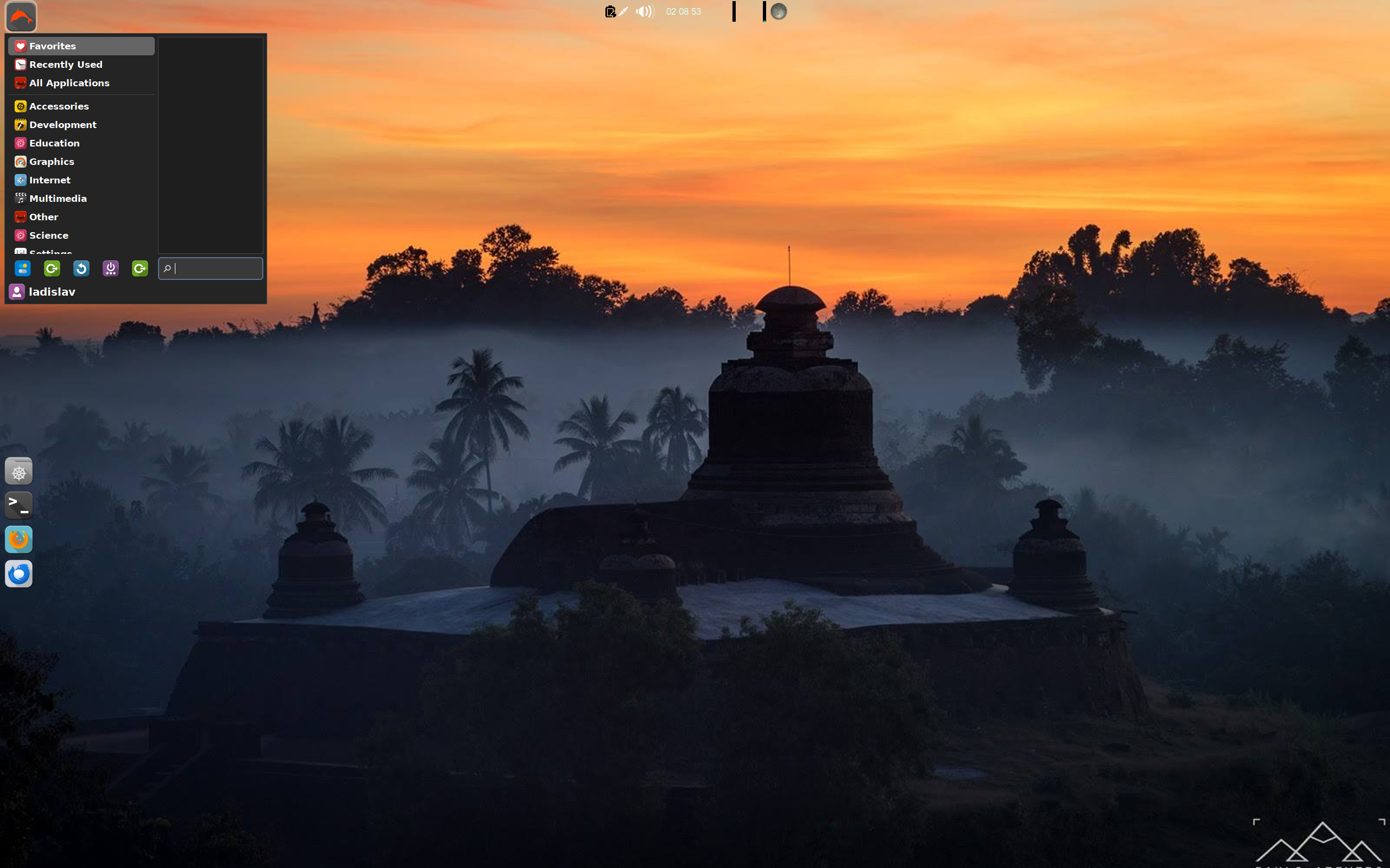 Zenwalk desktop screenshot: 250116