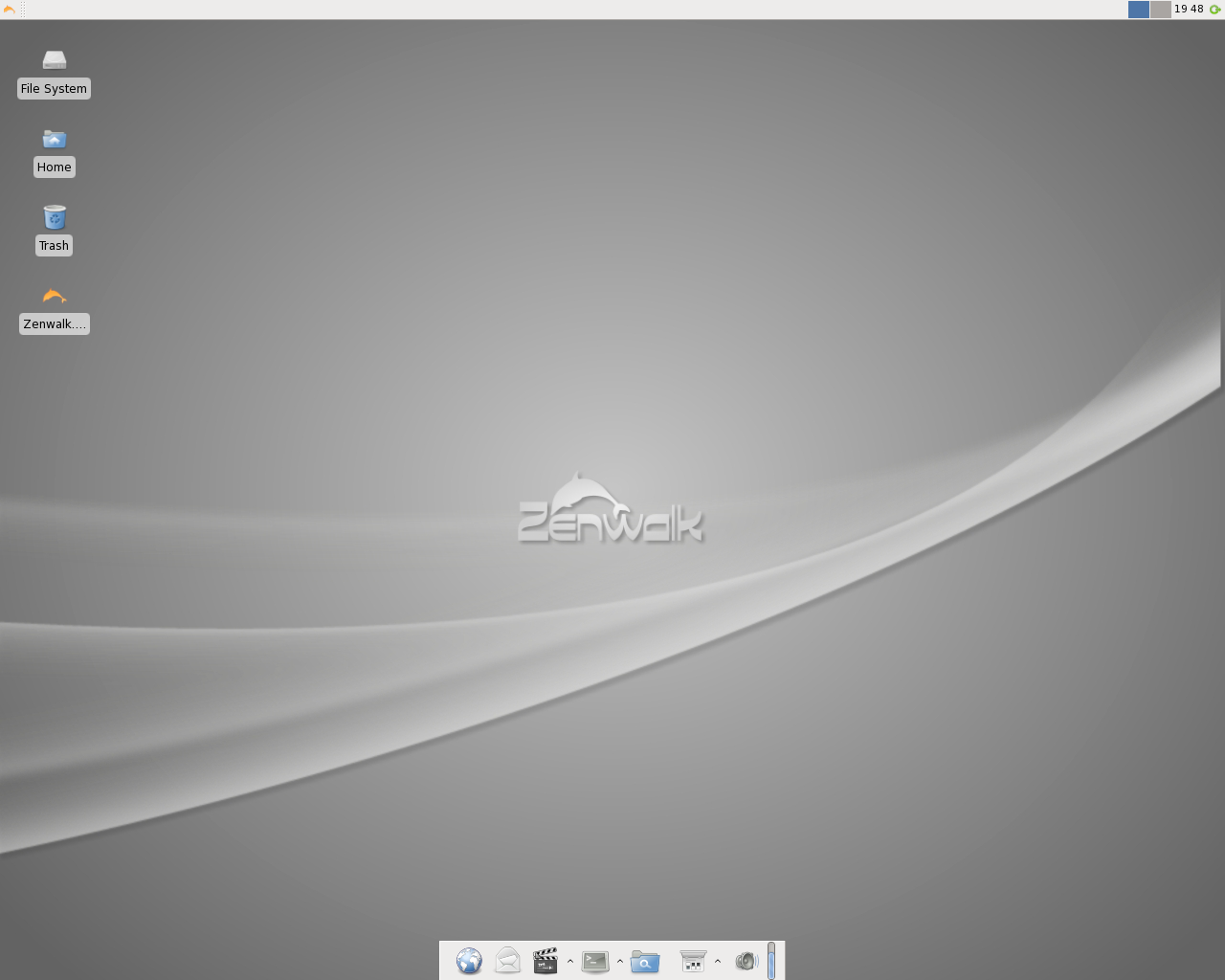 Zenwalk desktop screenshot: 5.0 beta