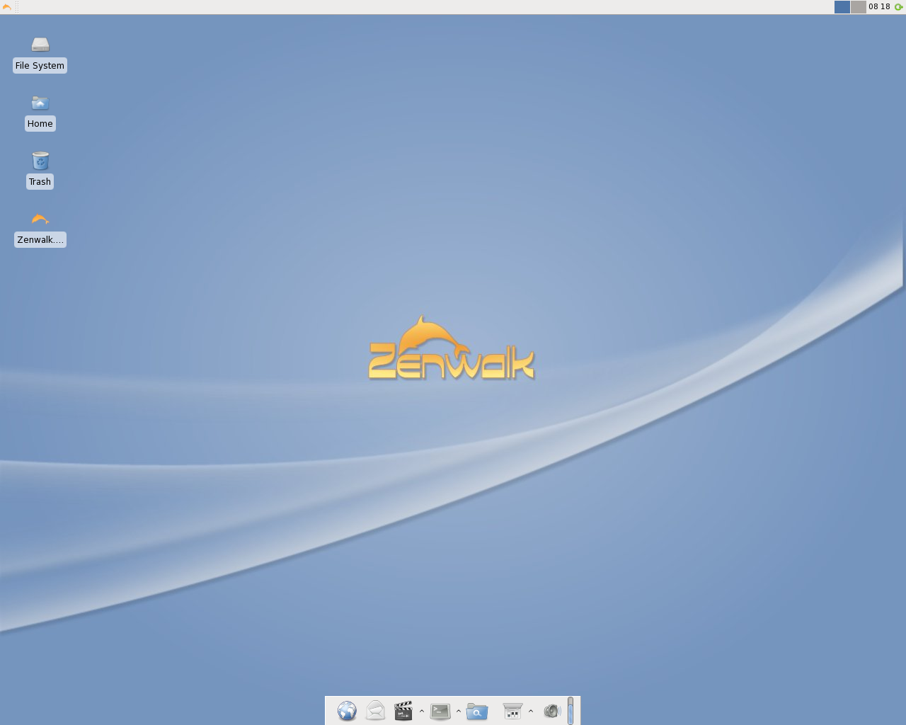 Zenwalk desktop screenshot: 5.0