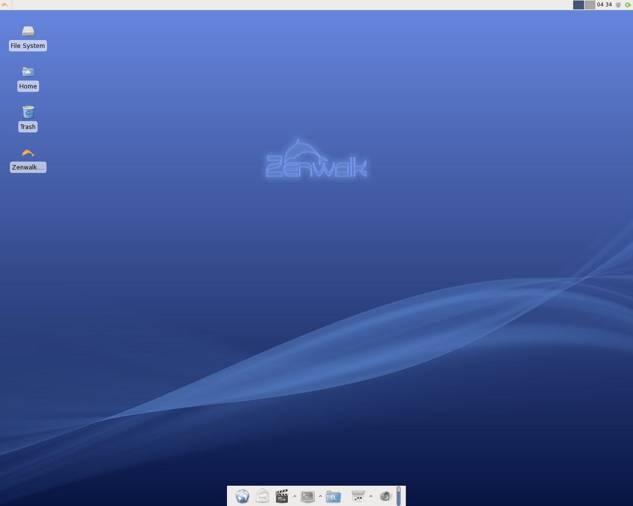 Zenwalk desktop screenshot: 5.2