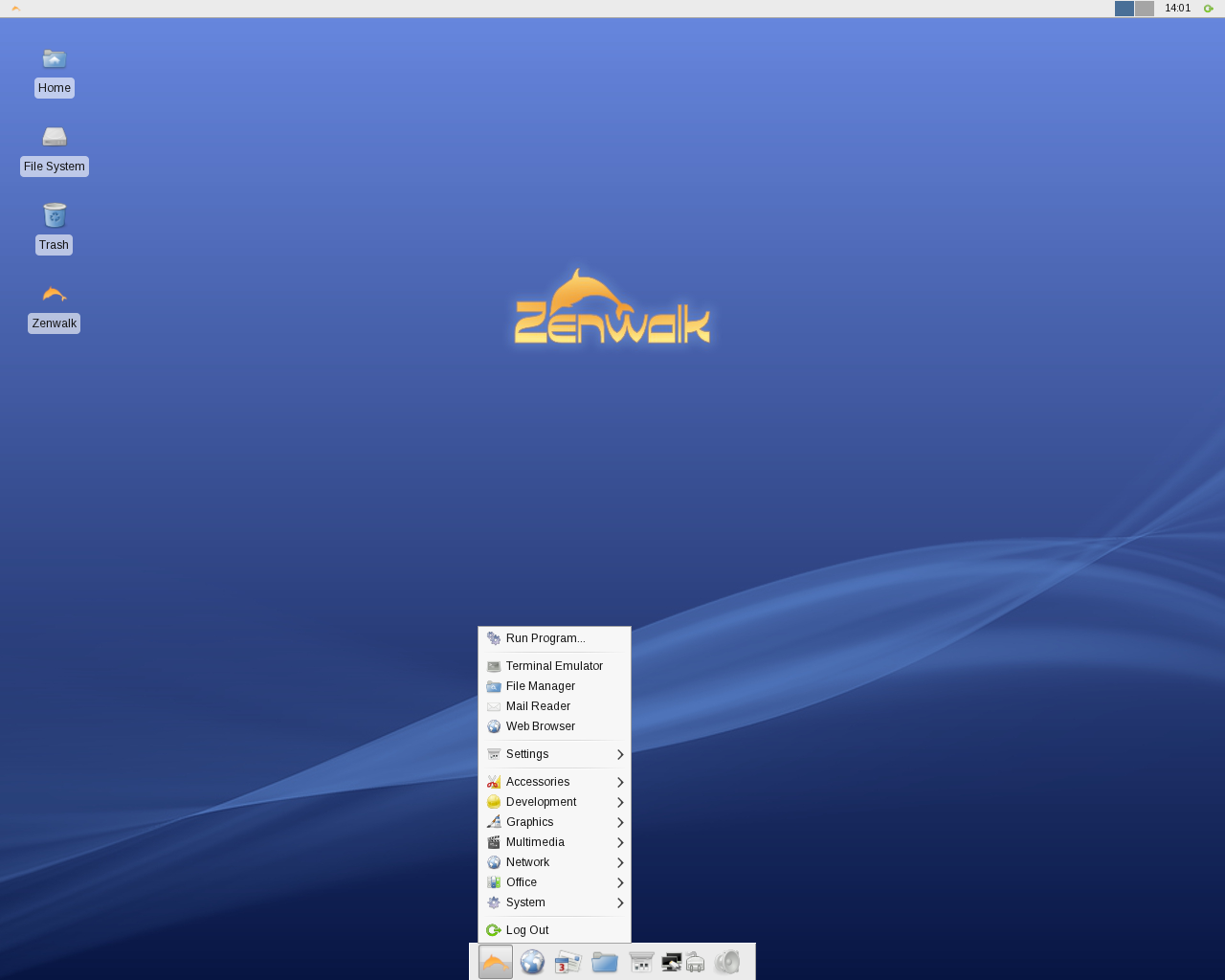 Zenwalk desktop screenshot: 7.0