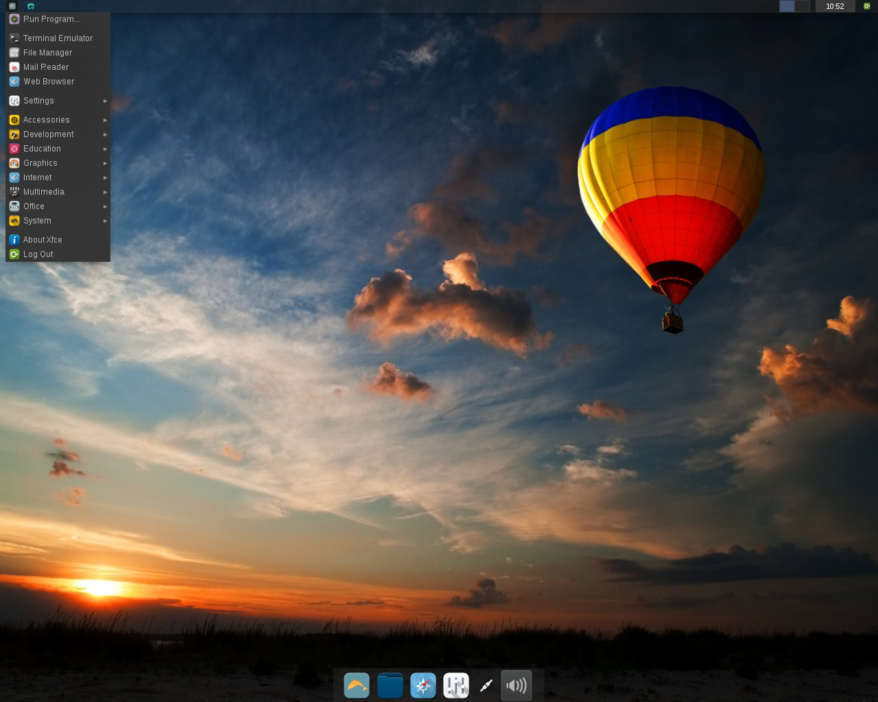 Zenwalk desktop screenshot: 8.0 beta2