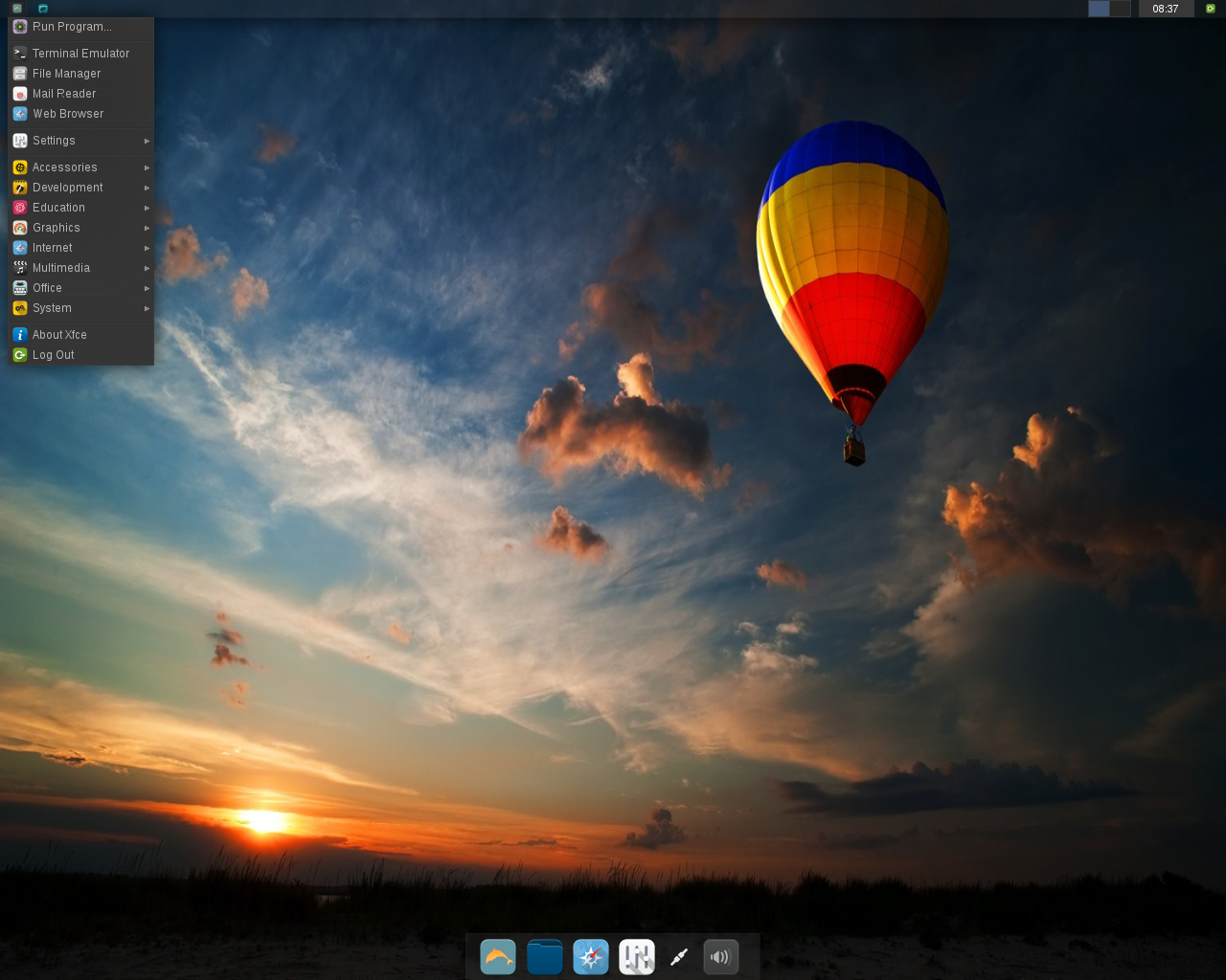 Zenwalk desktop screenshot: 8.0