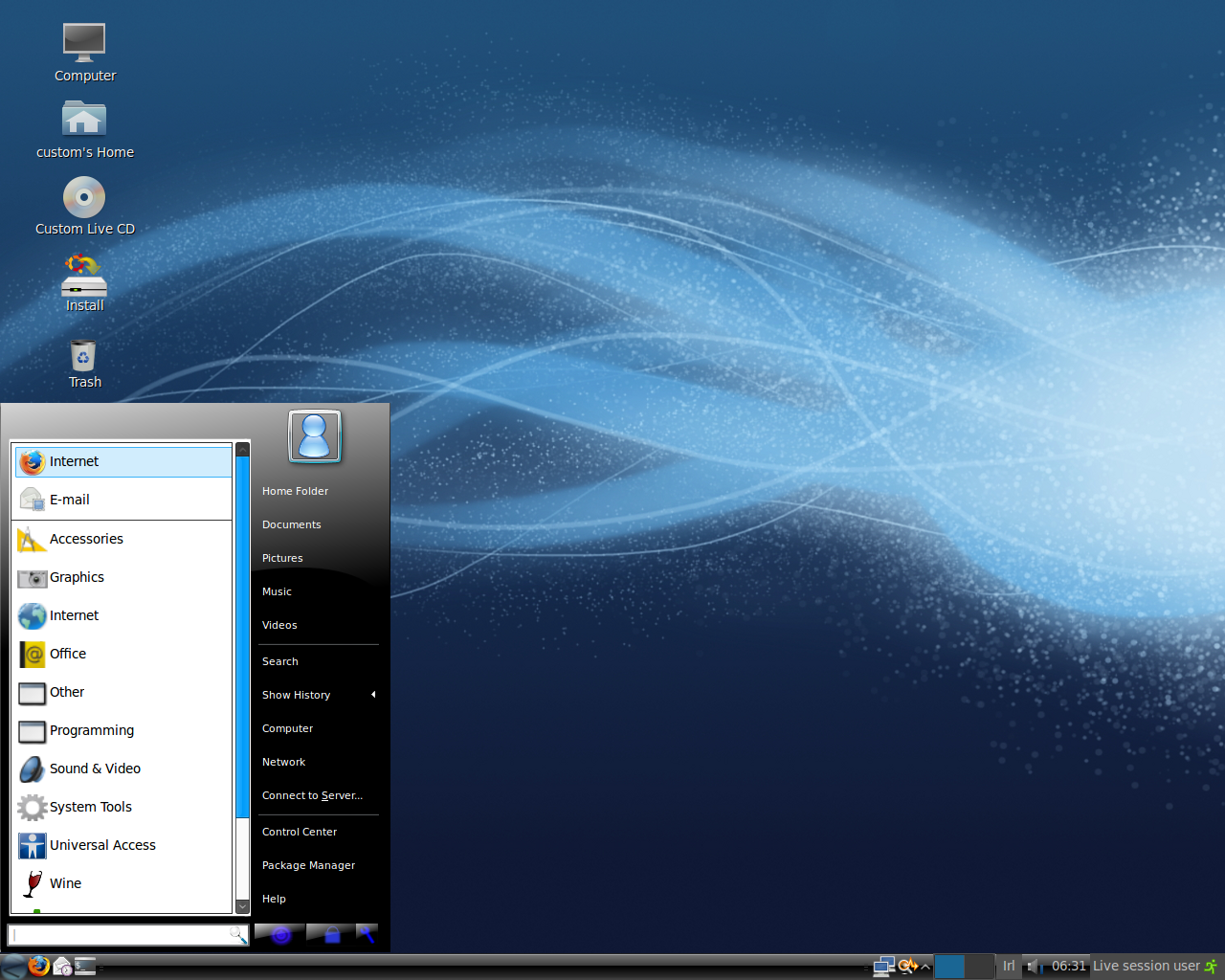 Zorin desktop screenshot: 1.0