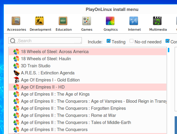 Zorin desktop screenshot: 10 playonlinux