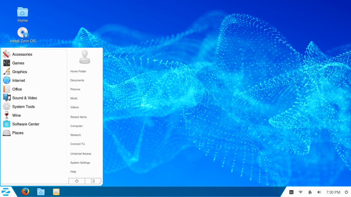 Zorin desktop screenshot: 10