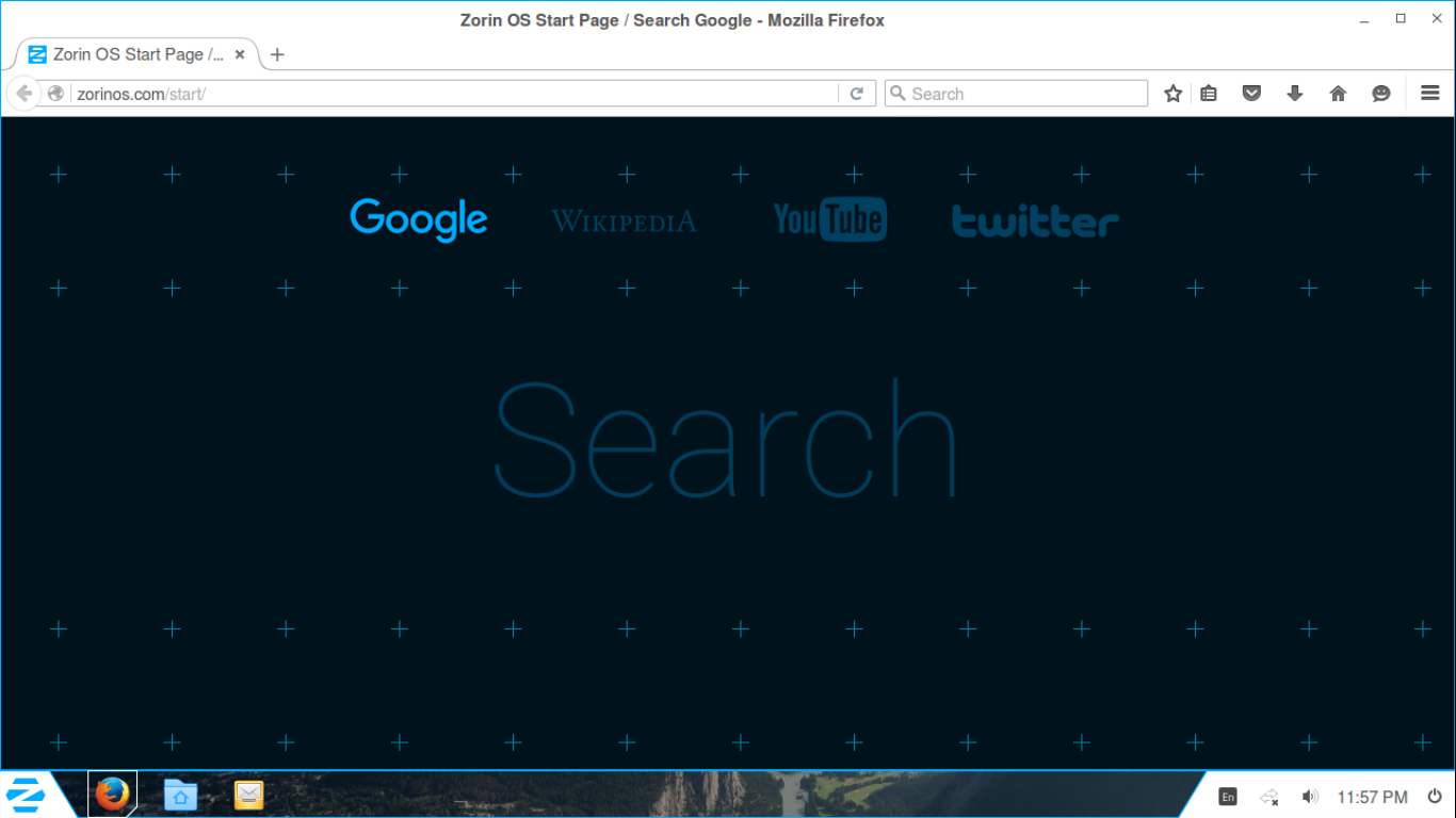 Zorin desktop screenshot: 11 firefox