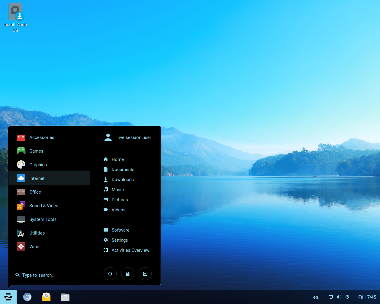Zorin desktop screenshot: 12.2