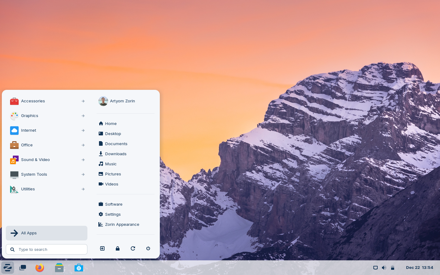 Zorin desktop screenshot: 17