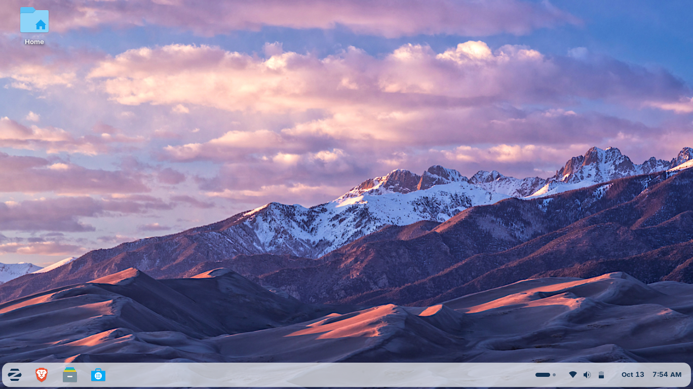 Zorin desktop screenshot: 18 desktop