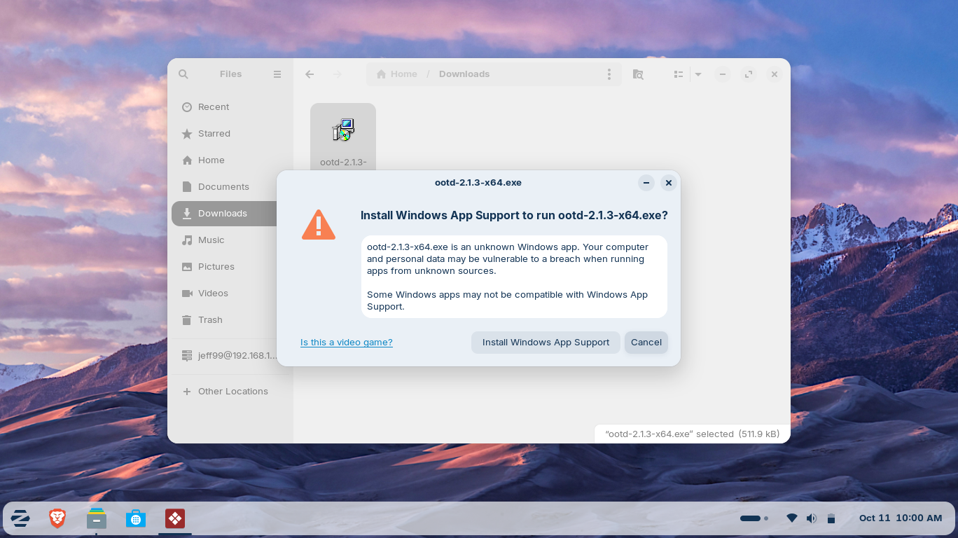 Zorin desktop screenshot: 18 windows installer2