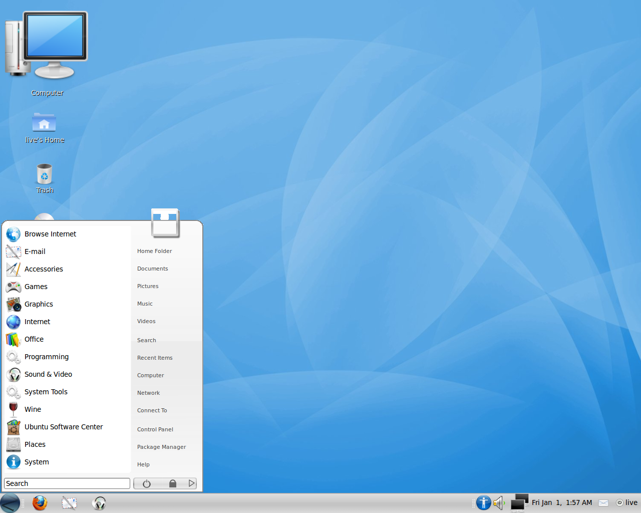 Zorin desktop screenshot: 2.0