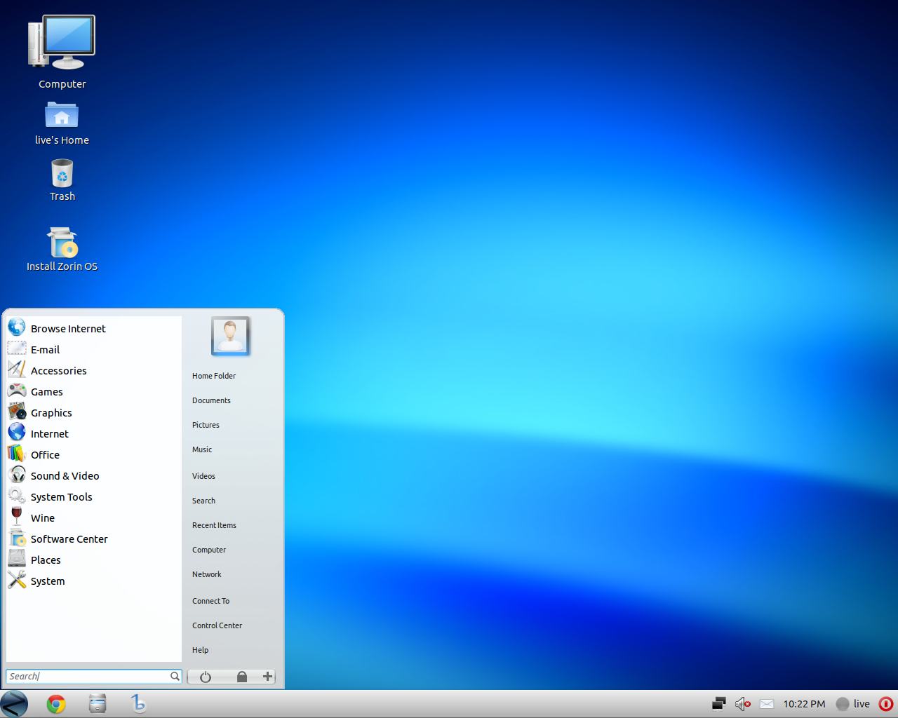 Zorin desktop screenshot: 5