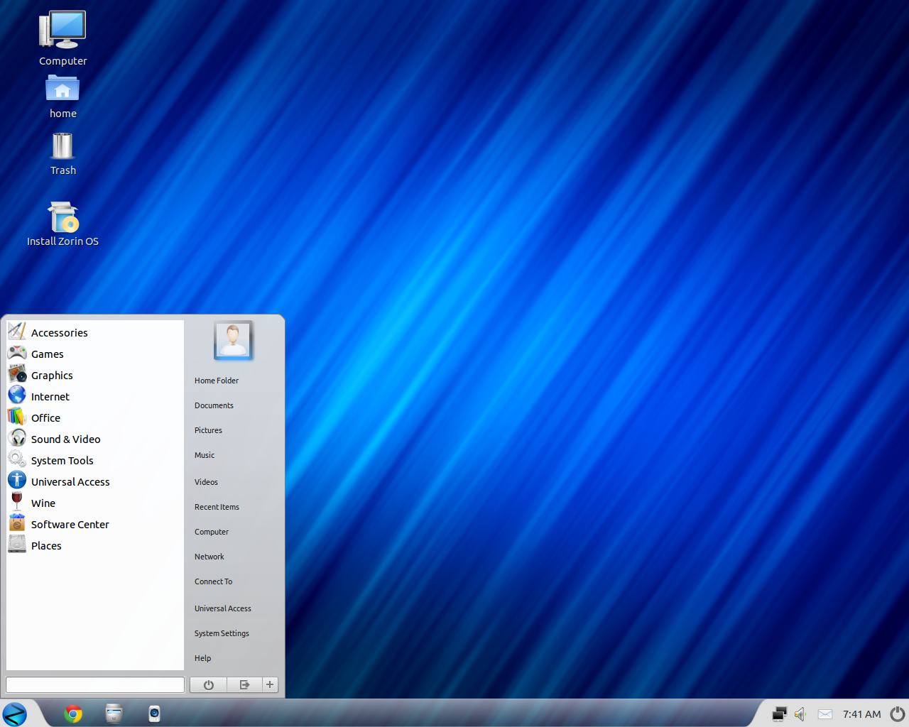 Zorin desktop screenshot: 6