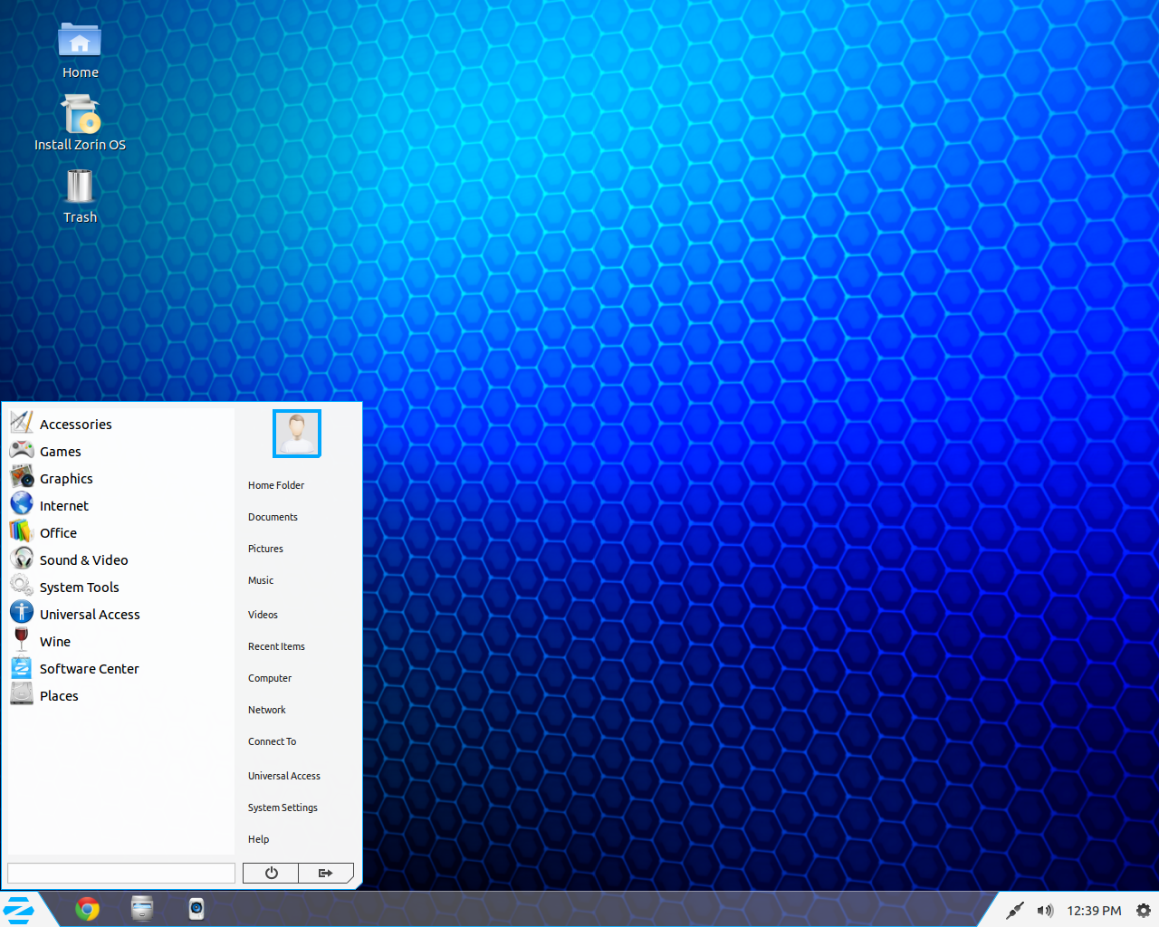 Zorin desktop screenshot: 7