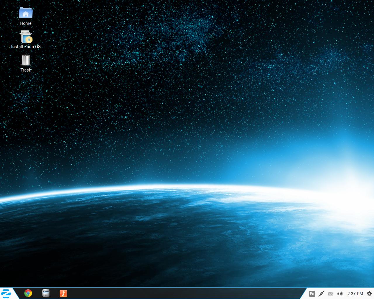 Zorin desktop screenshot: 8 desktop