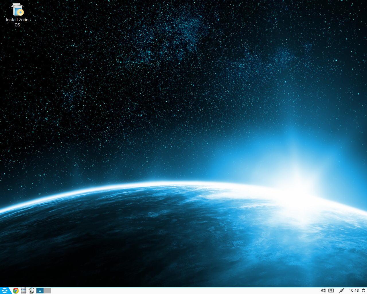 Zorin desktop screenshot: 8 lite desktop
