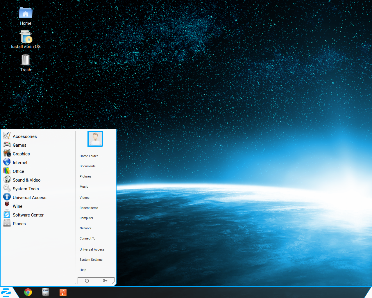 Zorin desktop screenshot: 8