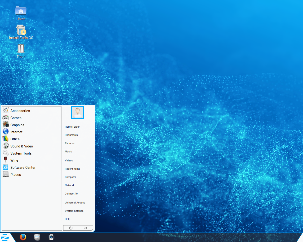 Zorin desktop screenshot: 9